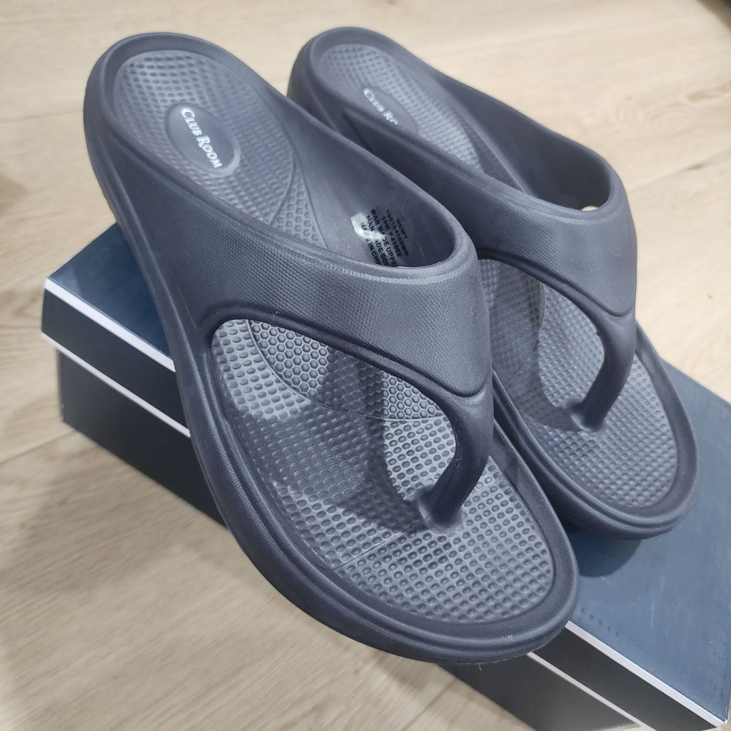 Club Room Mens Navy Remy Flip Flops Size 10m